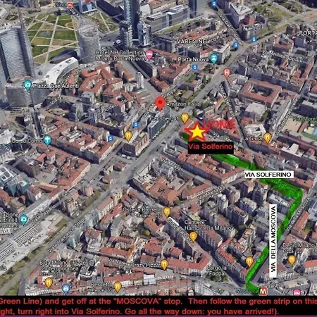 Chic Green Penthouse - Domotic Comfort In Milans Trendy Nightlife District *